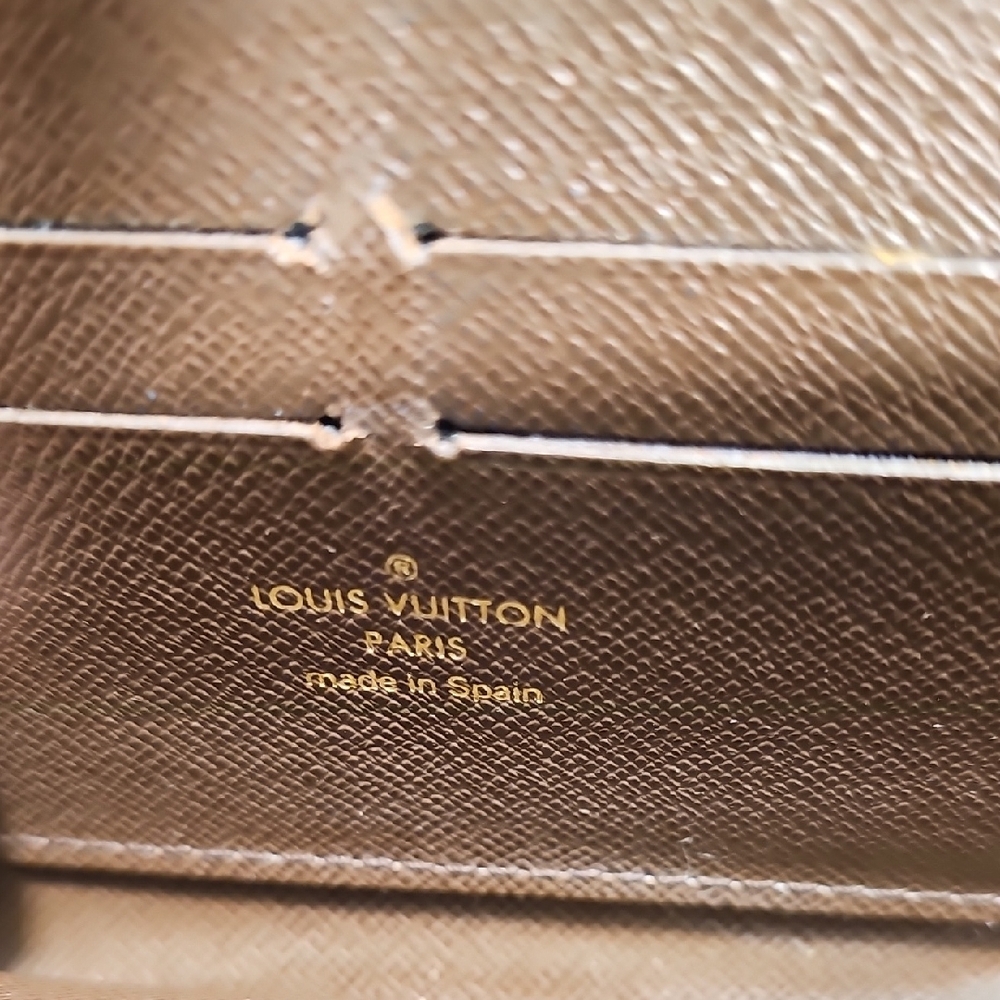 Louis Vuitton Brown and Gold Monogram Denim Wallet This Wallet Is Used - Picture 3 of 12